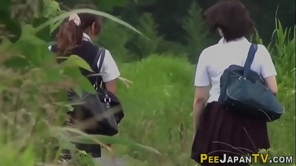 Urinating teen asians