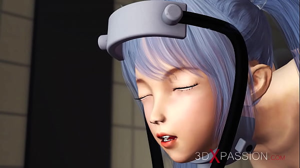 macchina del cazzo, una ragazza giapponese di 18 anni viene scopata duramente in cucina