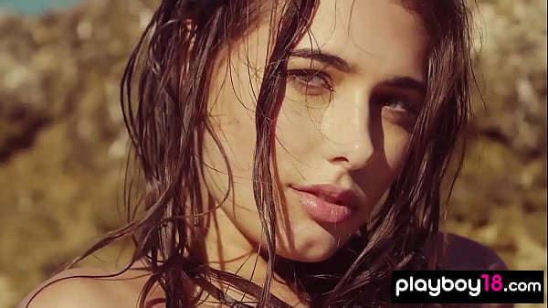 Shy but yet totally free spirit teen Katrine Pirs slips out of her bikini