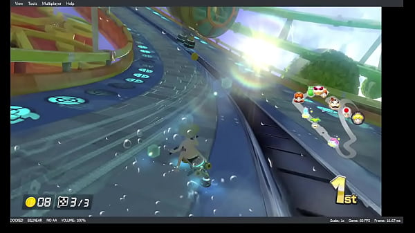 Princess peach nude mod gameplay for mario kart 8 deluxe mushroom cup