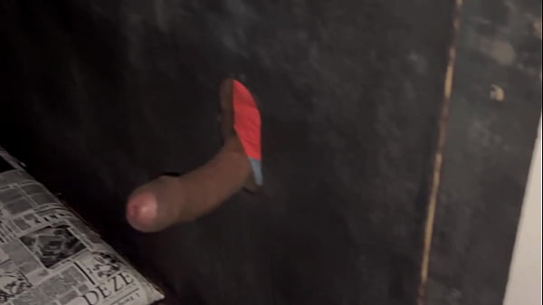 I rubbed my ass on the black guy's dick and he came in my hand in the swing house's goal hole