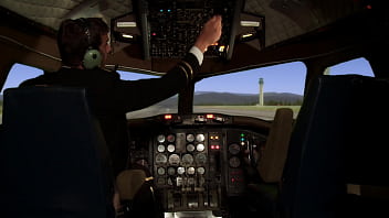 Flugzeug se - Pilot fickt Hostes xxx -4K-Porno