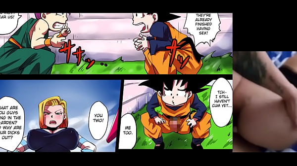 Assistindo pornografia Android 18 com minha madrasta enquanto eu fodo com ela