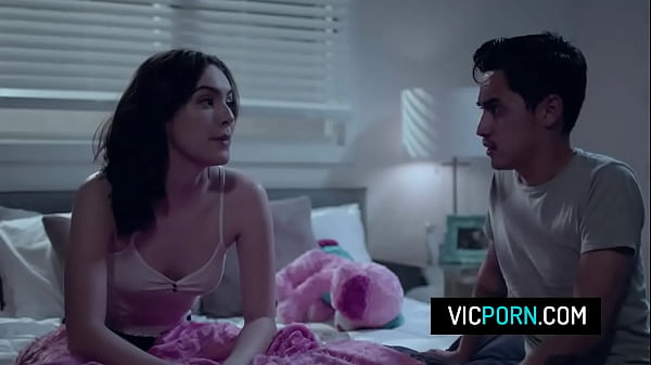 Cute teen Freya Parker fuck with her stepsister'_s boyfriend