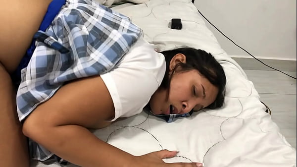 Hot cute Teen strips - cumshot