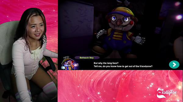 BIG TIDDY BITCH CHIKU IS CHASING ME! FAP NIGHTS AT FRENNI'_S ExotiqFox FNAF Hentai Game Part 3