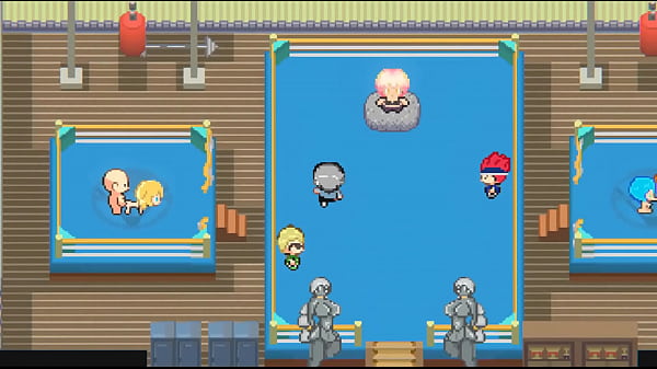 Oppaimon [Gioco PornPlay Hentai Pixel] Ep.6 Allenamento Pokemon e scopata in palestra