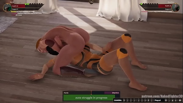 Horie VS Sherlinn (combattente nudo 3D)