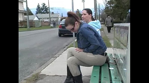 ineed2pee - desperation piss wetting alex janessa bus stop embaressment